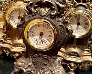 Uranio brass mantle clocks