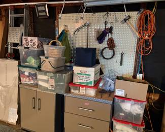 Tools and other items in the garage