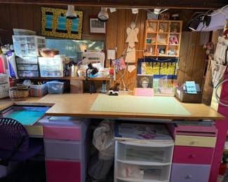 Storage options for crafting supplies