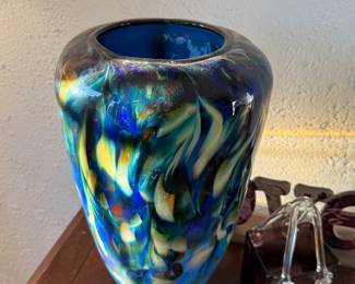 Blown glass vase