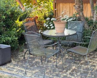 Patio table and chairs
