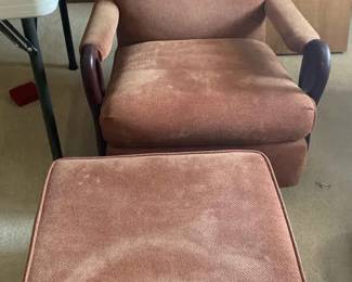 MidCentury Rocker And Foot Stool