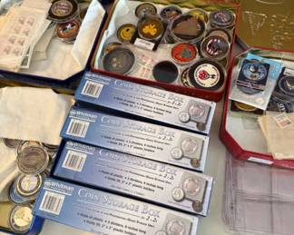 Collectible Coins Northwest Territorial Mint, Challenge, Coin Storage Boxes, Coin Sleeves And Stamps