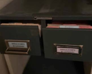 Metal Box With Stamps