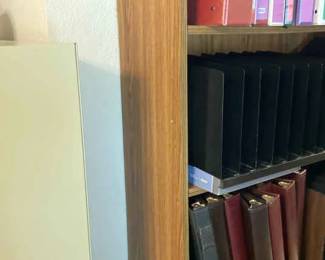 Five Shelf Book Case With Binders Book And More