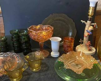 Depression Glass, Goebel Lamp And More