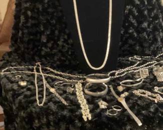 Silver Colored Costume Jewelry