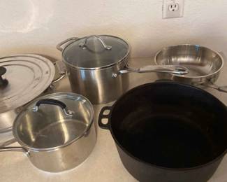 Simply Calphalon Cooking Pots And A Wagner Cast Iron