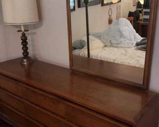 9 Drawer Lane Dresser with Mirror