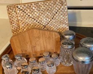 Knife Block, Knife Block, Mini Salt And Pepper Shakers, Lazy Susan, Napkin Rings
