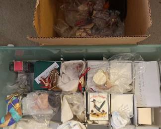 Large Lot Of Desert Themed Christmas Ornaments