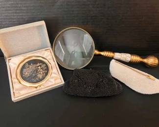 TA171Vintage Damascene Compact In Original Box