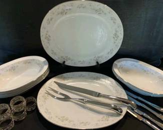 TA167Noritake China Ireland Patience Platters And Bowls