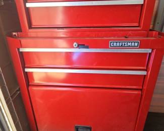 TA179Mystery Tool Lot 7 including Craftsman tool cabinet