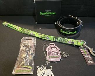 TA182Frankenweenie dog collar and leash