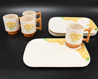 Vintage Ceramic Snack Servers 