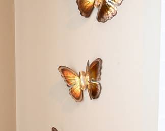 Copper Butterfly Decor 