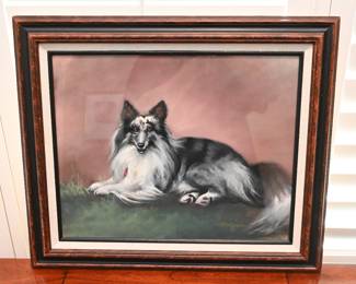 Hand Painted Oil Pet Portrait P Devore Wyatt
