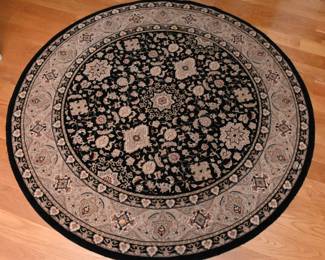5'2" Round Wool Rug