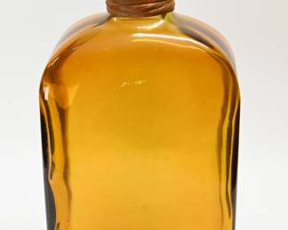 Large Amber Glass Bottle