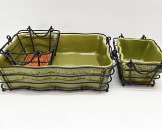 Temptations Servingware w/Handled Carriers