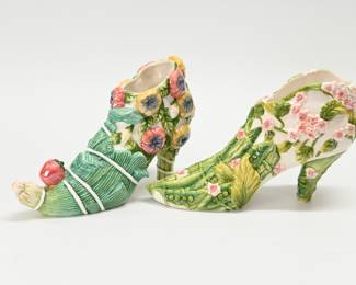 Vintage Porcelain Garden Shoes