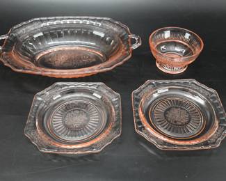 Pink Depression Glass 