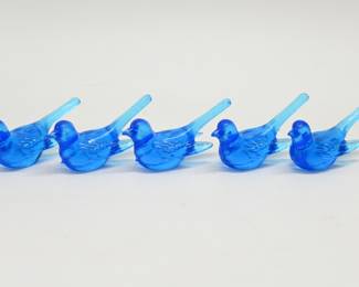 Blue Glass Birds 