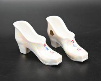 Westmoreland Carnival Glass Slippers 