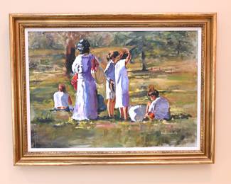 Original Oil Painting Signed Adeline A. Hoagland