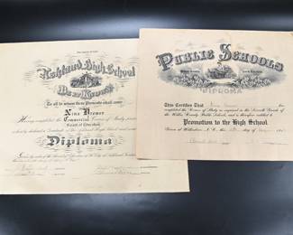 Antique Diplomas 
