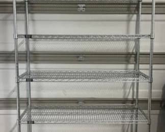 Six Tiered Stainless Steel Rolling Rack 