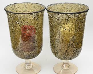 Crackle Glass Votives 