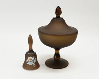 Westmoreland Hand Painted Bell, Candy Bowl