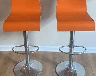 Orange Bar Stools