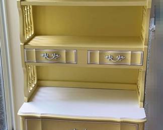 Dixie Yellow 3 Drawer Chest with Hutch