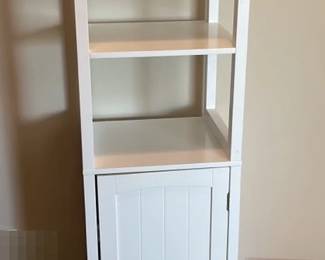 Wood Shelving Unit With Cabinet