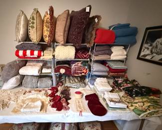 Pillows and linens