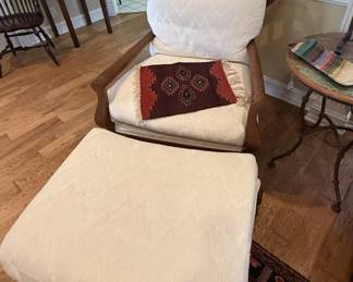 Welcoming chair and ottoman set