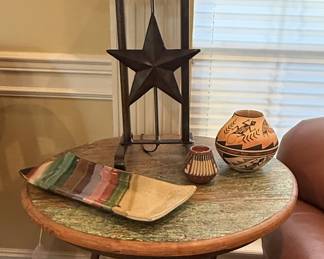 Living room tablescape