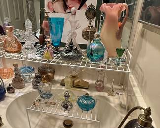 Beautiful collection of glass bottles