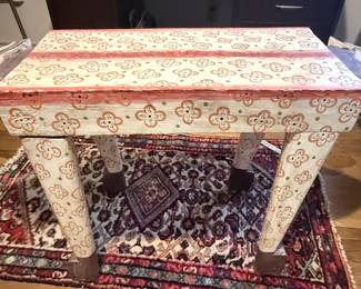 Folk art side table