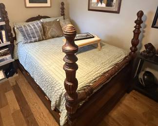 Full-size four poster bed