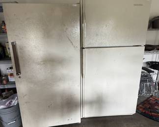 Deep freeze and Kitchen Aid refrigerator/freezer