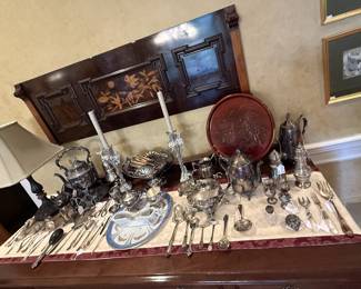 Wall panel and lovely serving pieces