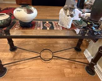 Entry table and Fraser pottery