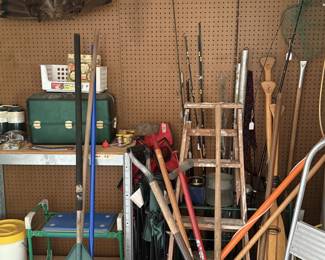 Fishing rods and lawn gear
