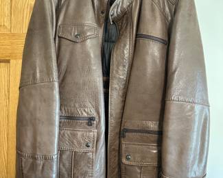 NEW BOSS LEATHER MENS COAT
