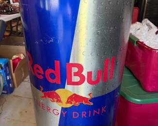 LARGE RED BULL COOLER