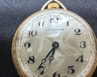 vintage Customtime Swiss Made pocket watch